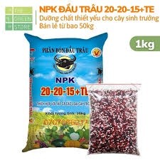Npk đầu trâu 20-20-15 + te