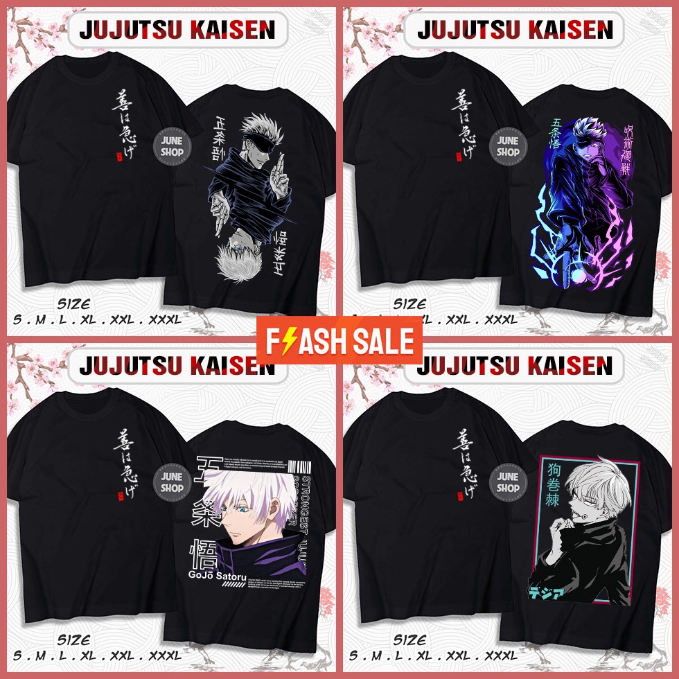 Áo Jujutsu Kaisen - BST Áo Anime in hình Gojo mới nhất cực HOT, siêu ngầu, chất cotton co giãn 4 chiều