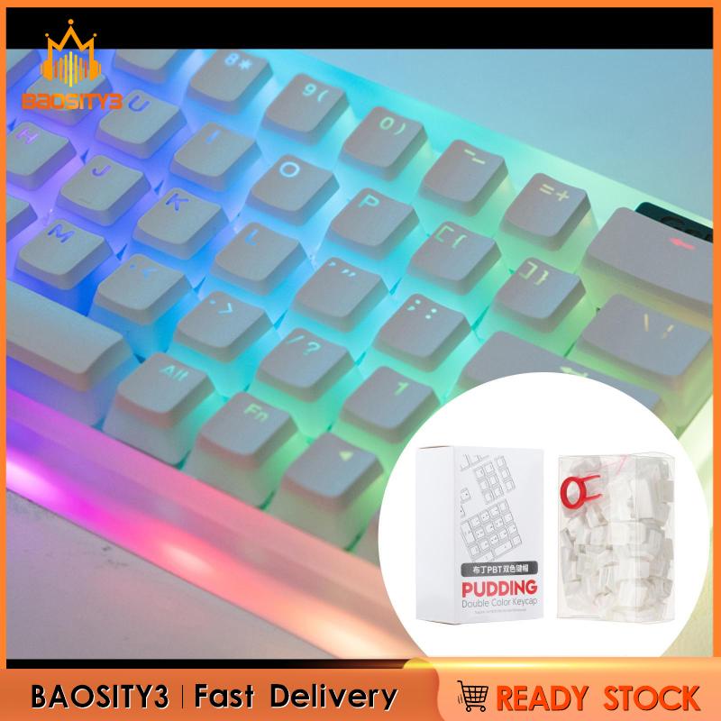 Bộ nút bàn phím PBT hình pudding thay thế cho PC chơi game