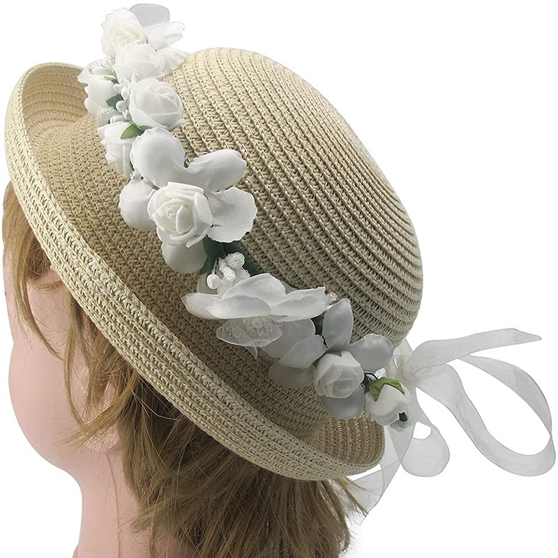 Set 2 Vòng Đeo Tay Hoa Phụ Kiện Tóc Cho Cô Dâu Chụp Ảnh Cưới JP5