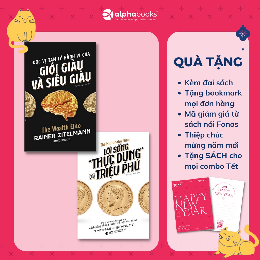 Sách - Đọc Vị Tâm Lý Hành Vi Của Giới Giàu Và Giới Siêu Giàu + Lối Sống Thực Dụng Của Triệu Phú (Combo/Tùy Chọn)