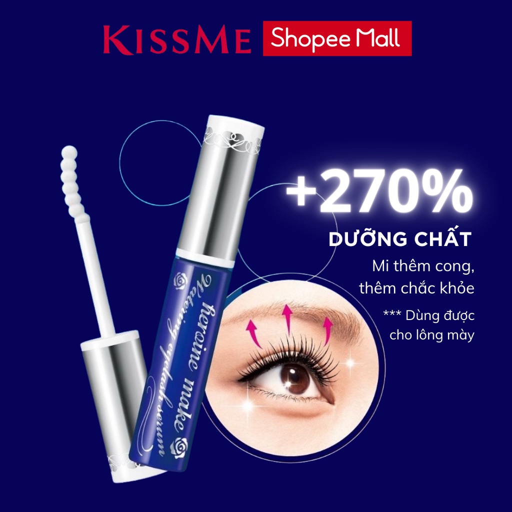 Mascara Serum Tinh Chất Dưỡng Mi Bản Mới Kissme Heroine Make Watering Eyelash Serum EX5.5ml Dưỡng Mi Khỏe Làm Mi Dài Rậm