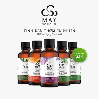 Tinh dầu thiên nhiên nguyên chất thơm phòng May Fragrance chai lớn (30 loại) | Có kiểm nghiệm GC - MS