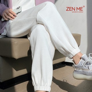 Quần Jogger Nữ Chất Liệu Vải Tổ Ong Co Giãn Kiểu Dáng Unisex Trẻ Trung JG02, Zen Me Women's World
