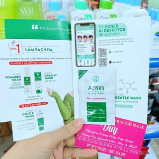 Gel rửa mặt acnes gentle wash gói 3g