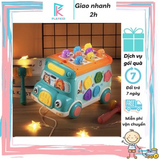 Đồ chơi đập chuột đa năng có nhạc PLAYKID kết hợp đồ chơi Montessori cho bé PK039