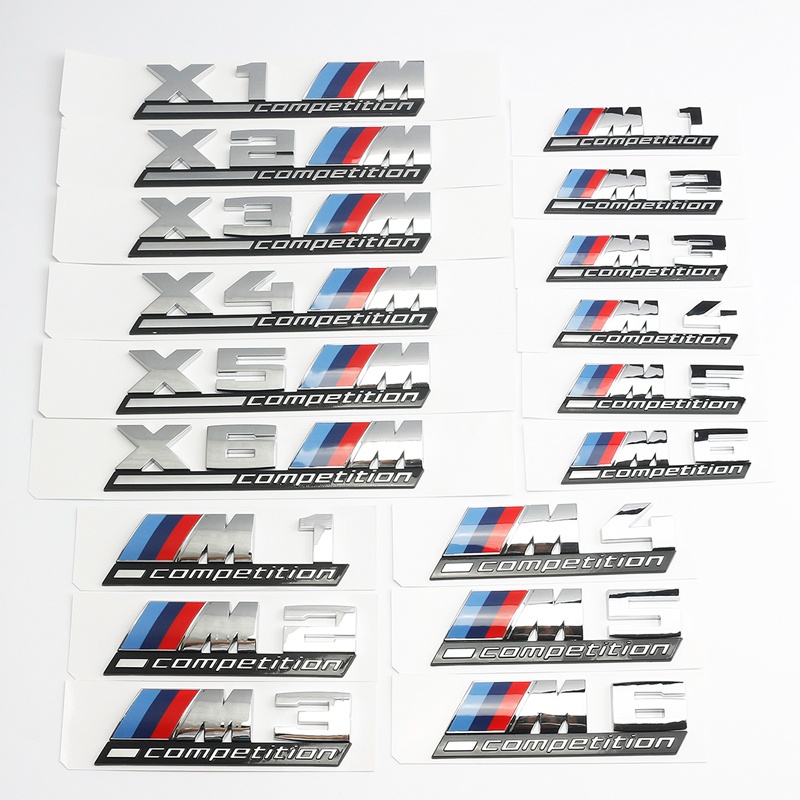 Logo Dán Trang Trí Thân Xe Hơi BMW M Power M1 M2 M3 M4 M5 M6 X1M X2M X3M X4M X5M X6M
