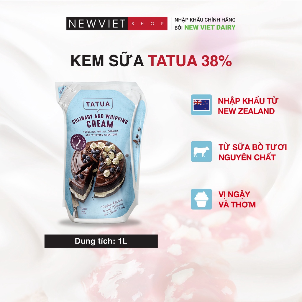 Kem sữa Tatua 38% 1L