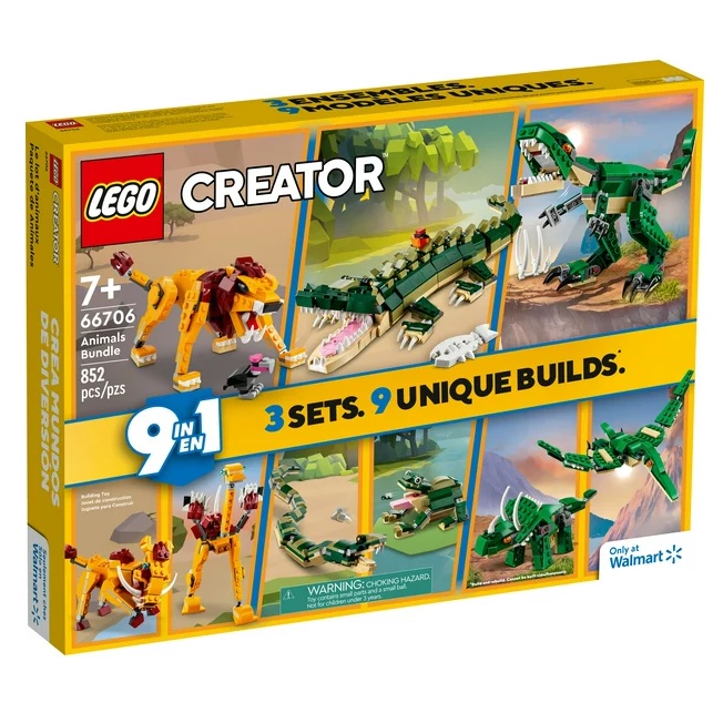 Đồ chơi lắp ráp - LEGO Creator Animals Bundle includes 3 different 3in1 builds 66706
