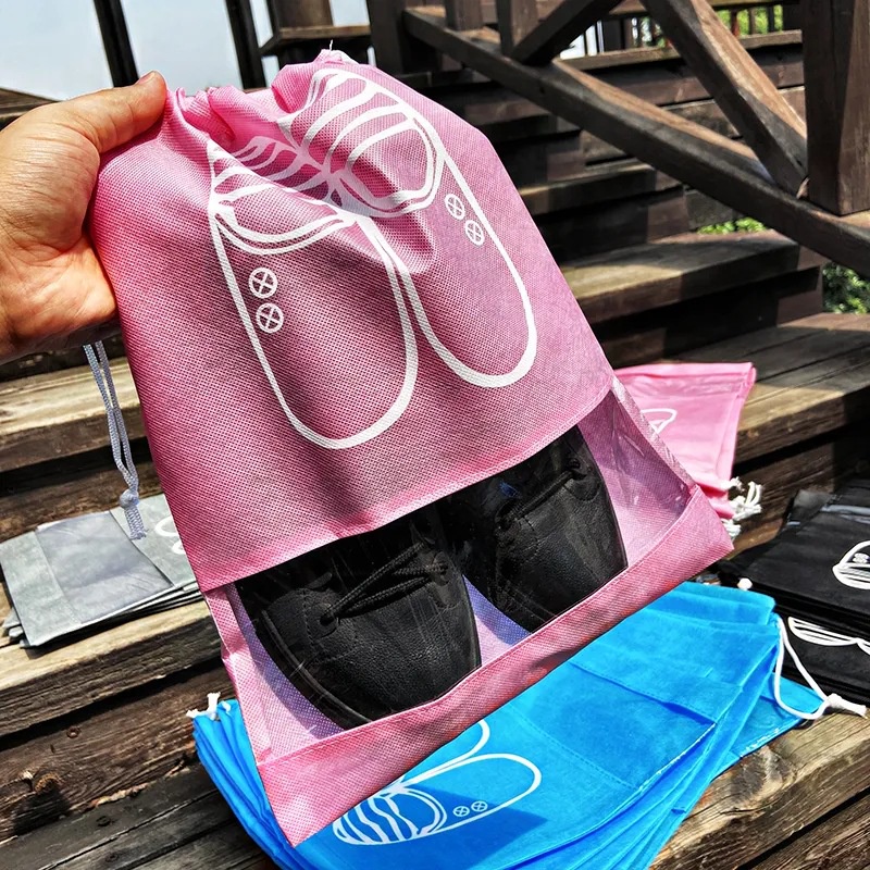 Túi Vải Đựng Giày Đá Bóng Đựng Giày Dép Du Lịch Dã Ngoại Dây Rút Chống Bụi Đa Năng MILLANA SHOP K160