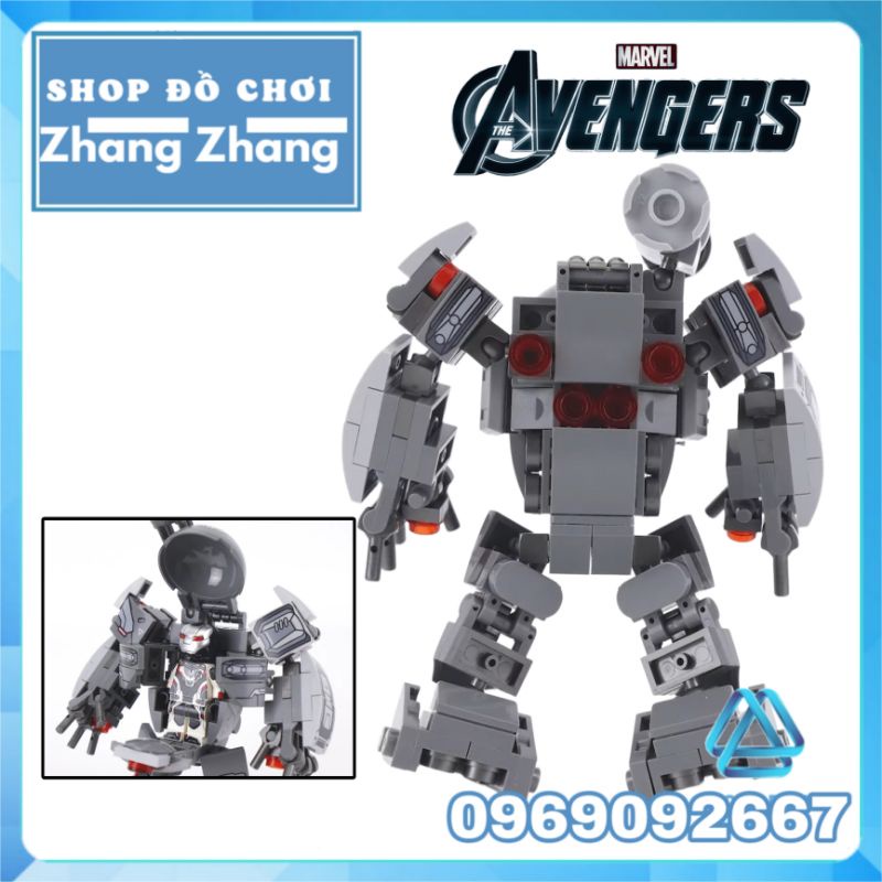 Đồ chơi Xếp hình Thor Ronin - Pepper Rocket Racoon - Captain America Iron man - War Machine Thanos Minifigures SY1318