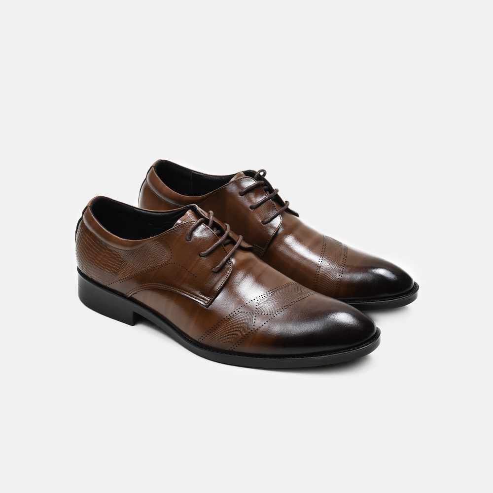 Giày tây nam công sở da bò thật đế cao su êm chân form chắc chắn BQ GT 209