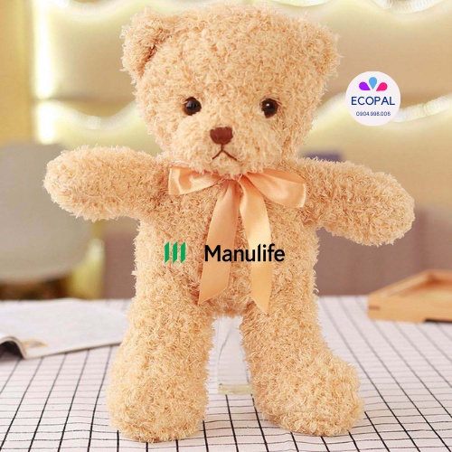 Gấu bông Teddy Manulife siêu dễ thương mềm mại