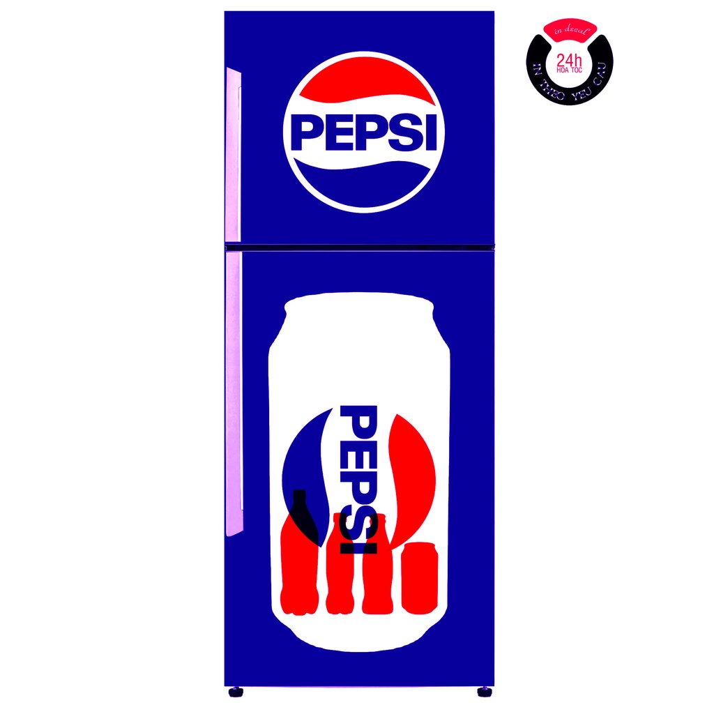 GIẤY DÁN TỦ LẠNH - DECAL CHỐNG THẤM NƯỚC - PEPSI