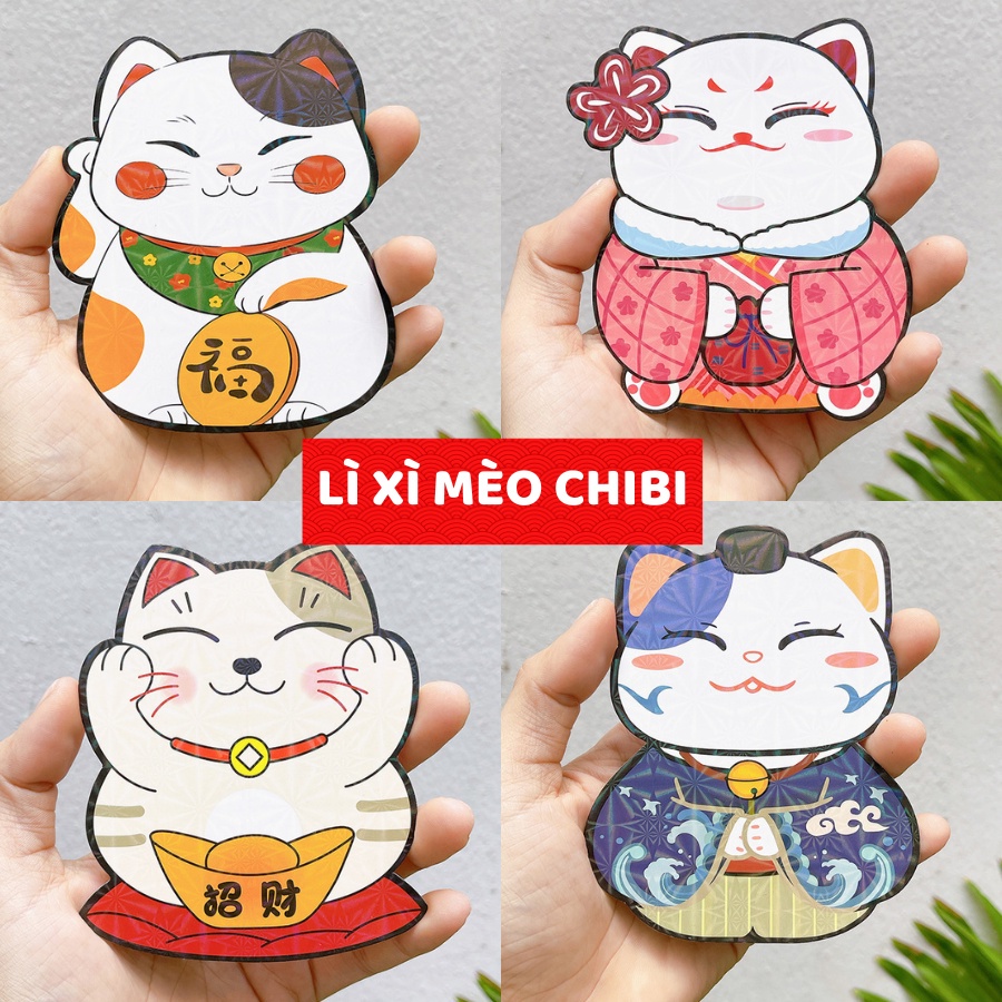 Lì xì tết 2023 mèo 18 mẫu mới nhất năm mão, bao lì xì độc lạ đẹp giấy cứng C200