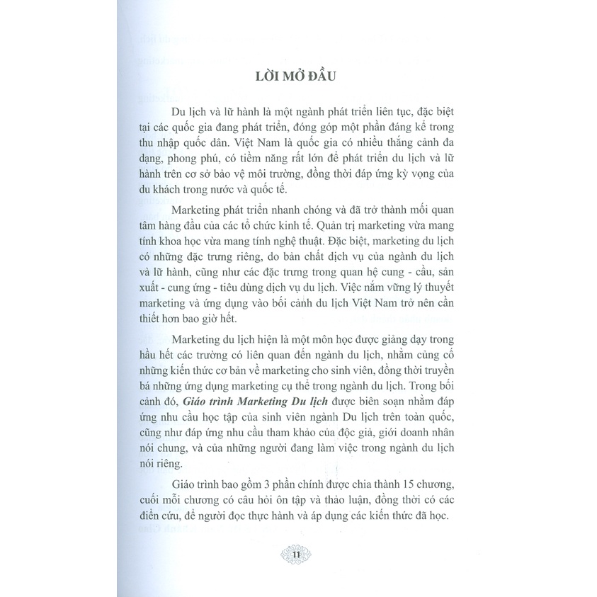 Sách - Giáo Trình Marketing Du Lịch