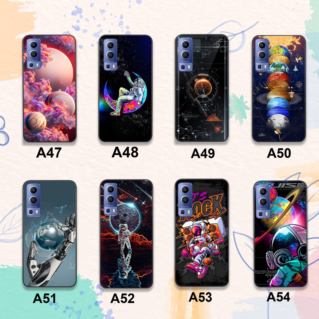 Ốp Vivo Y72 5G / Y51 2020 / Y53S In Hình Họa Tiết Vũ Trụ Phi Hành Gia Đẹp Hot Trend 2023