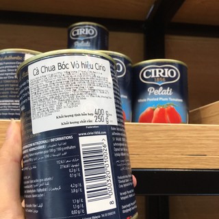 Cà chua bóc vỏ hiệu Cirio 400G