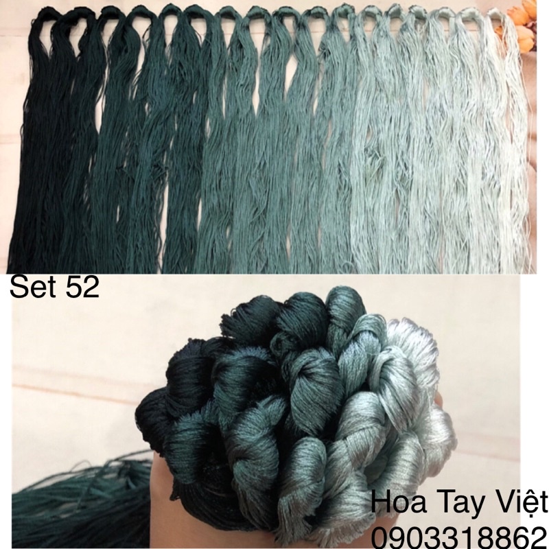 SET CHỈ TƠ BÓNG 52 (160gam)