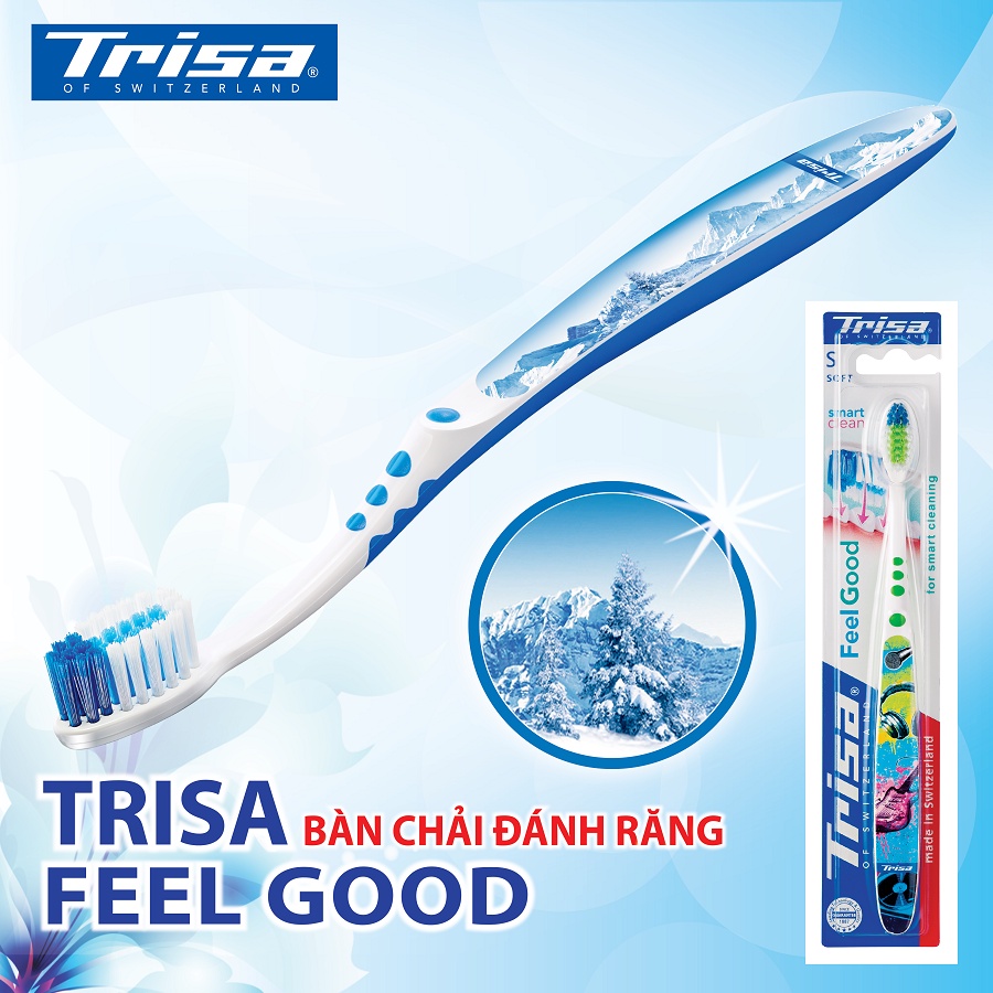 Combo 3 Bàn Chải Đánh Răng Phong Cách Trisa Feelgood