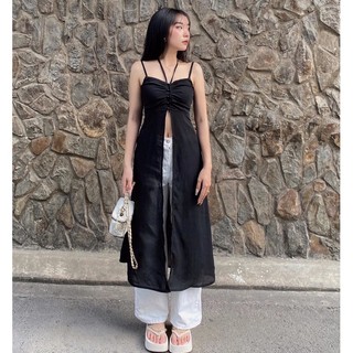 áo xẻ tà dio top