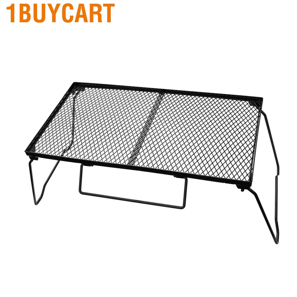 1buycart Camping Mesh Table Foldable Portable Iron Outdoor Net for Picnic Barbecue Backyard Party