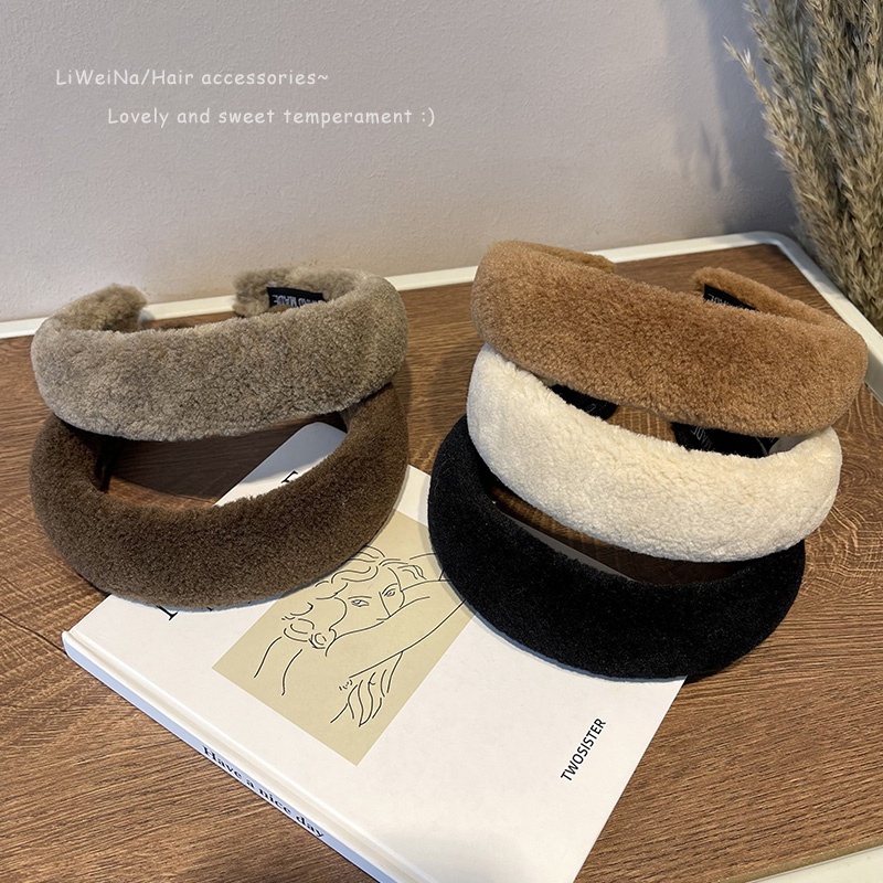 Băng Đô Vải Lông Màu Trơn Đơn Giản Thời Trang Thu Đông 2022