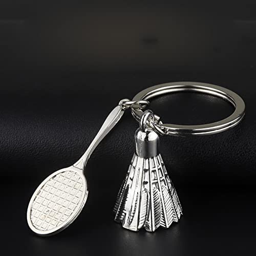 1 Móc Khóa Kim Loại Hình Quả Cầu Lông