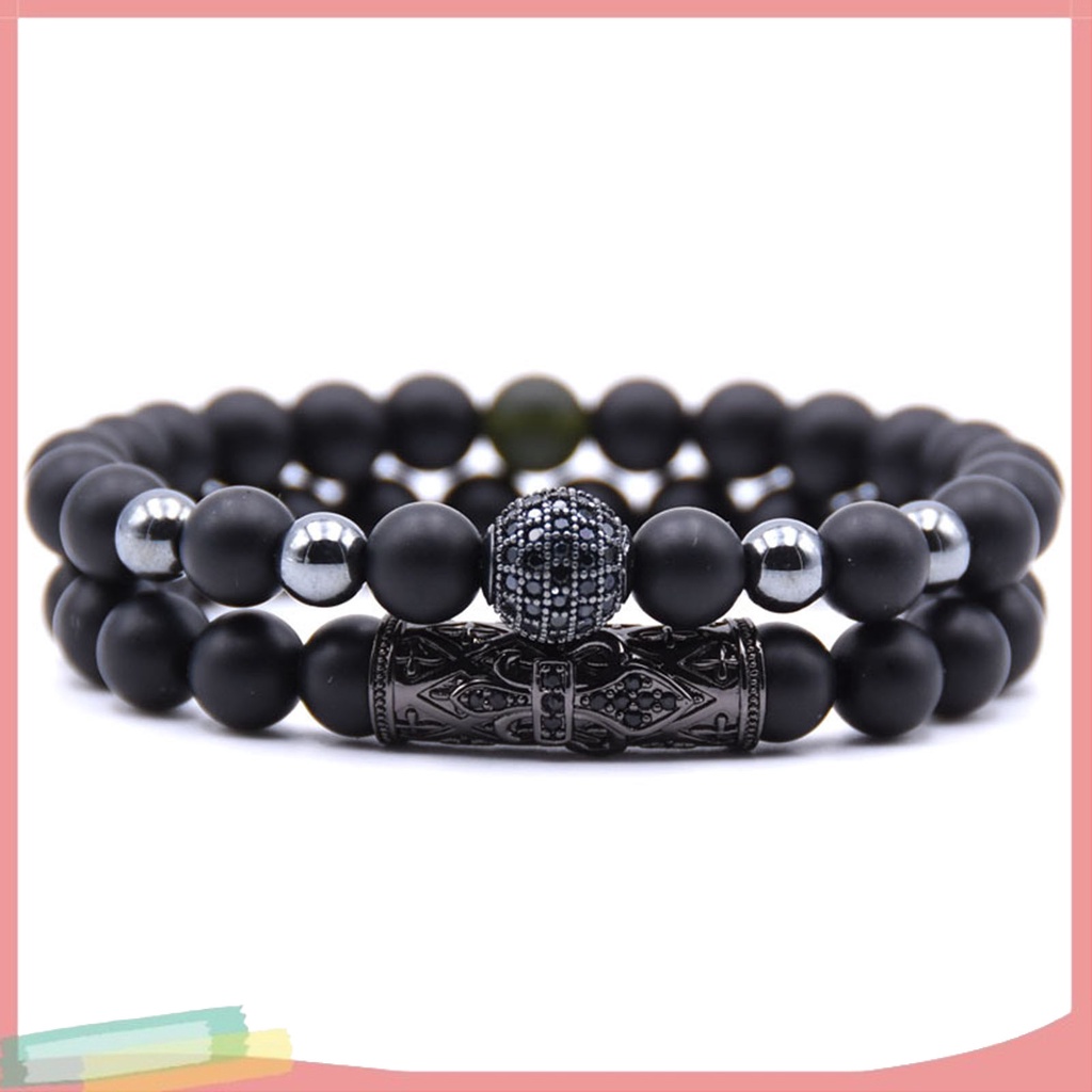 Vòng Tay Chuỗi Hạt Chất Liệu Co Giãn Thời Trang Cho Nam