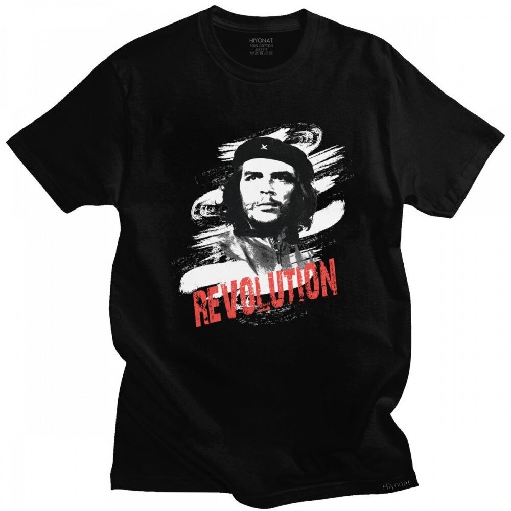 Áo thun thời trang Nam Che Guevara Cách mạng Áo thun tay ngắn Áo thun Cotton thiết kế Cuba Cuba Cuba