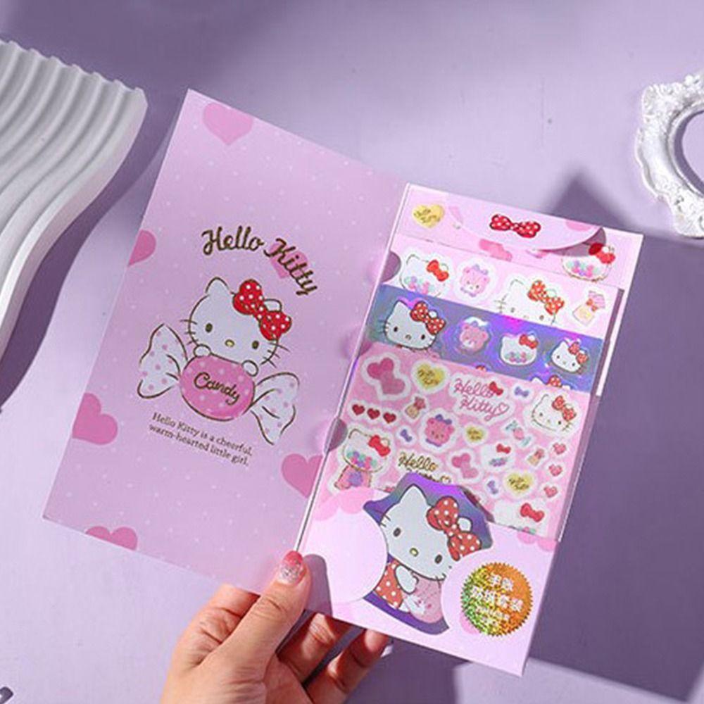 Bộ 8 Tấm Sticker Dán Trang Trí Album Ảnh Kuromi Melody Dễ Thương DIY