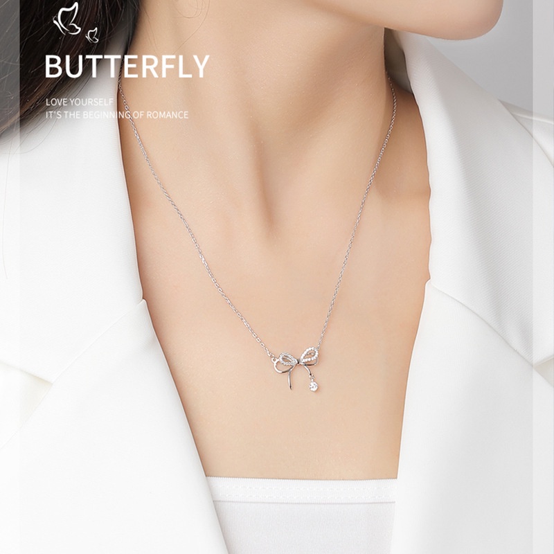 Dây Chuyền Bạc Nữ - Light Luxury Niche - Vòng Cổ Bạc Sterling M.Lady Jewelry