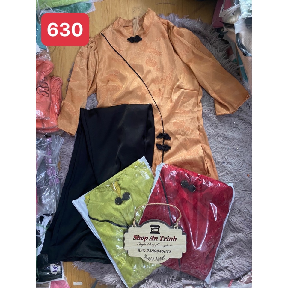 Bộ Đi Lễ Chùa Nữ - Đồ Lam Đi Chùa Lụa gấm Đẹp Cao Cấp Trang Nhã Họa Tiết Tay Phồng vai 180000/MS027 MÃ 630