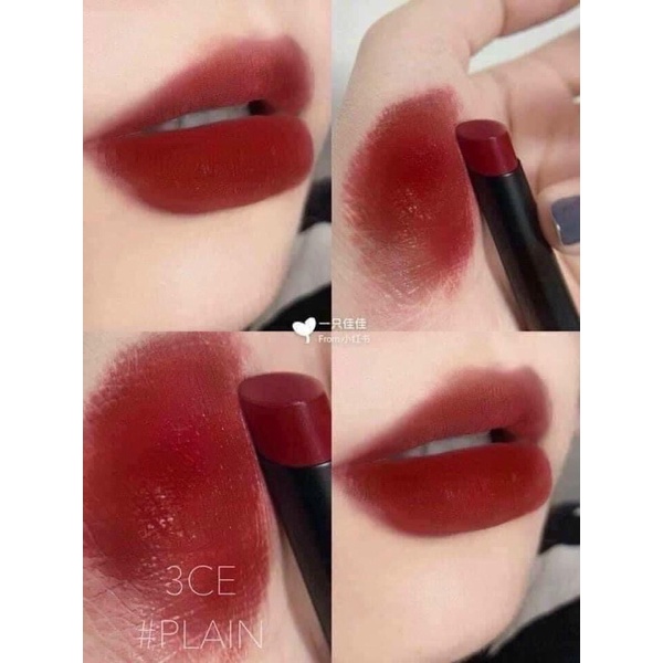 SON ĐỎ NÂU PLAIN CÓ VỎ