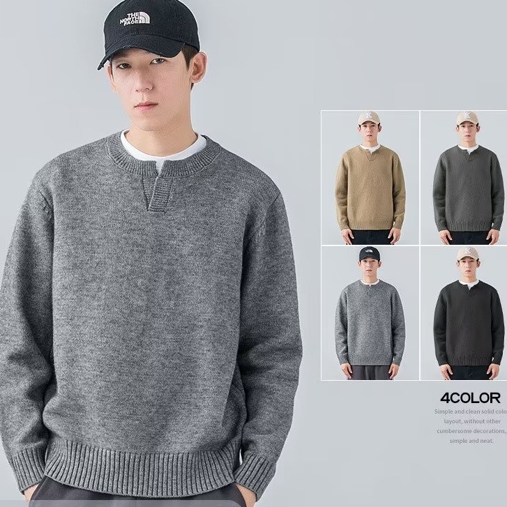 Áo Sweater Cổ Chữ V Phong Cách Trung Hoa Thời Trang Mùa Đông Cho Nam Và Nữ