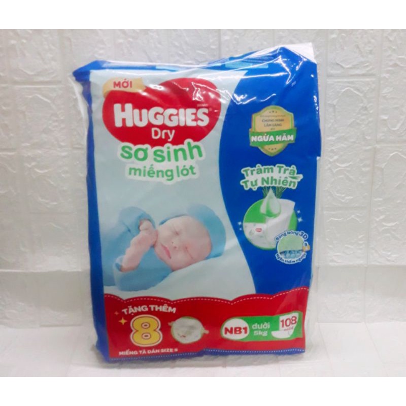 《HCM》Miếng lót sơ sinh Huggies / Bobby dùng chung tã vải cho bé dưới 1 tháng NB1-100 / NB1-100+8 / NB2-60 / NB1-108+9