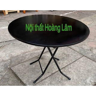 Bàn tròn gấp gỗ công nghiệp cao 72cm đủ cỡ