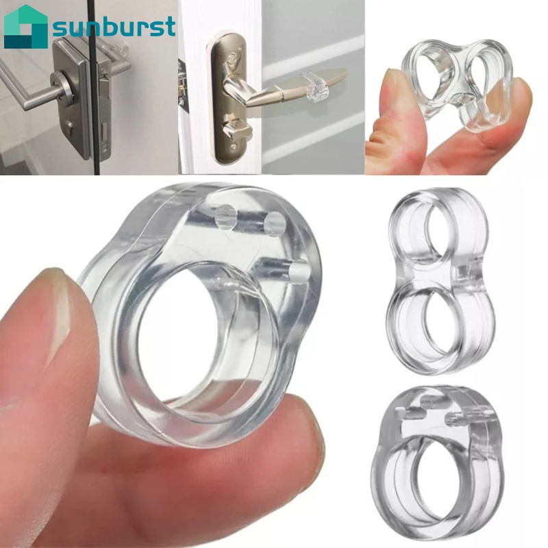 Vòng Đệm Bảo Vệ Tay Nắm Cửa Bằng PVC Mềm Trong Suốt Chống Va Chạm Không Gây Tiếng Ồn Chất Lượng Cao