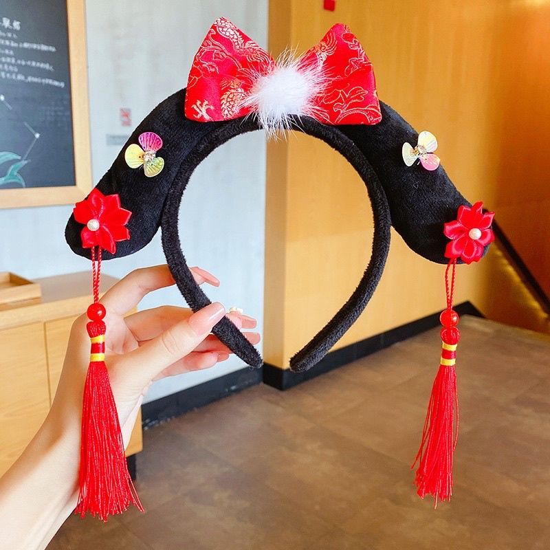 Cài tóc Tua Rua Phong Cách Trung Hoa Bờm tóc Cách Cách Nương Nương Đáng Yêu