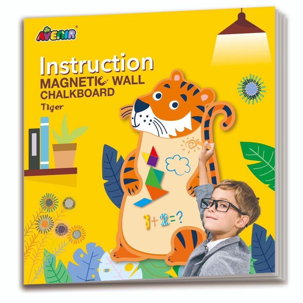 Avenir bảng nam châm dán tường bóc dán dễ dàng kèm sticker phấn màu Magnetic Wall chalk board 2 mẫu Mymickeyshop