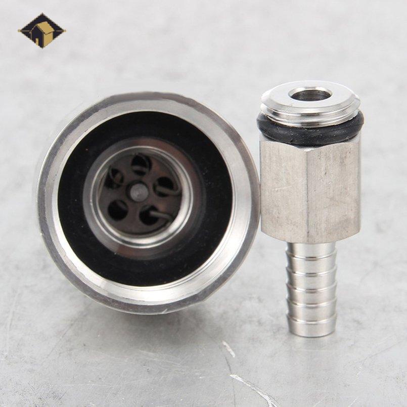 ⚡QKC⚡ 1pc Stainless Steel Carbonation Cap Counter Pressure Bottle Filling Barb CO2