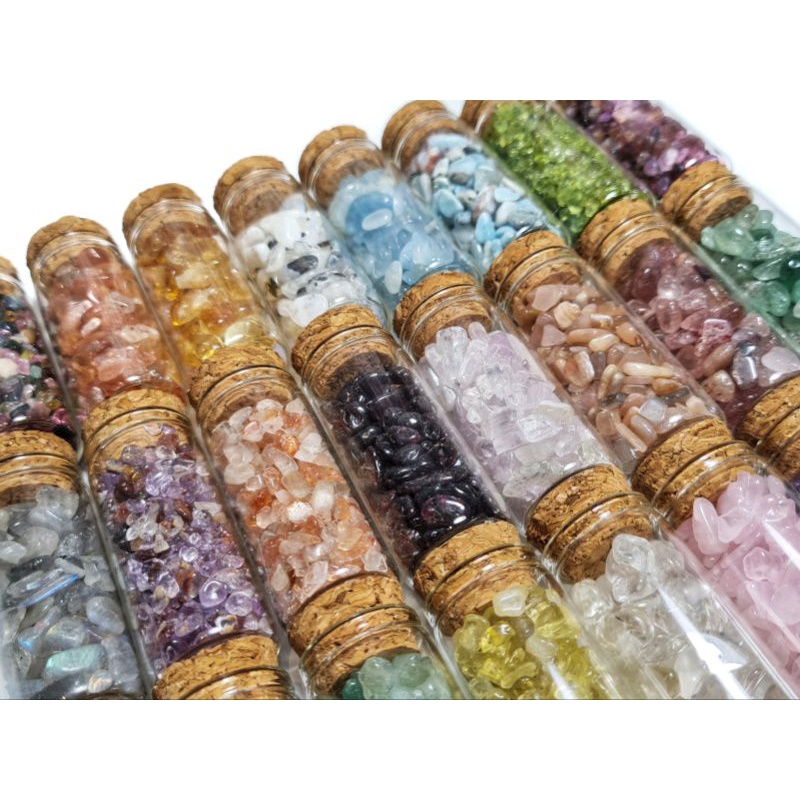 Các loại hũ đá vụn bóng tự nhiên thanh tẩy Tarot, hỗ trợ tăng năng lượng, trưng bày sưu tầm..