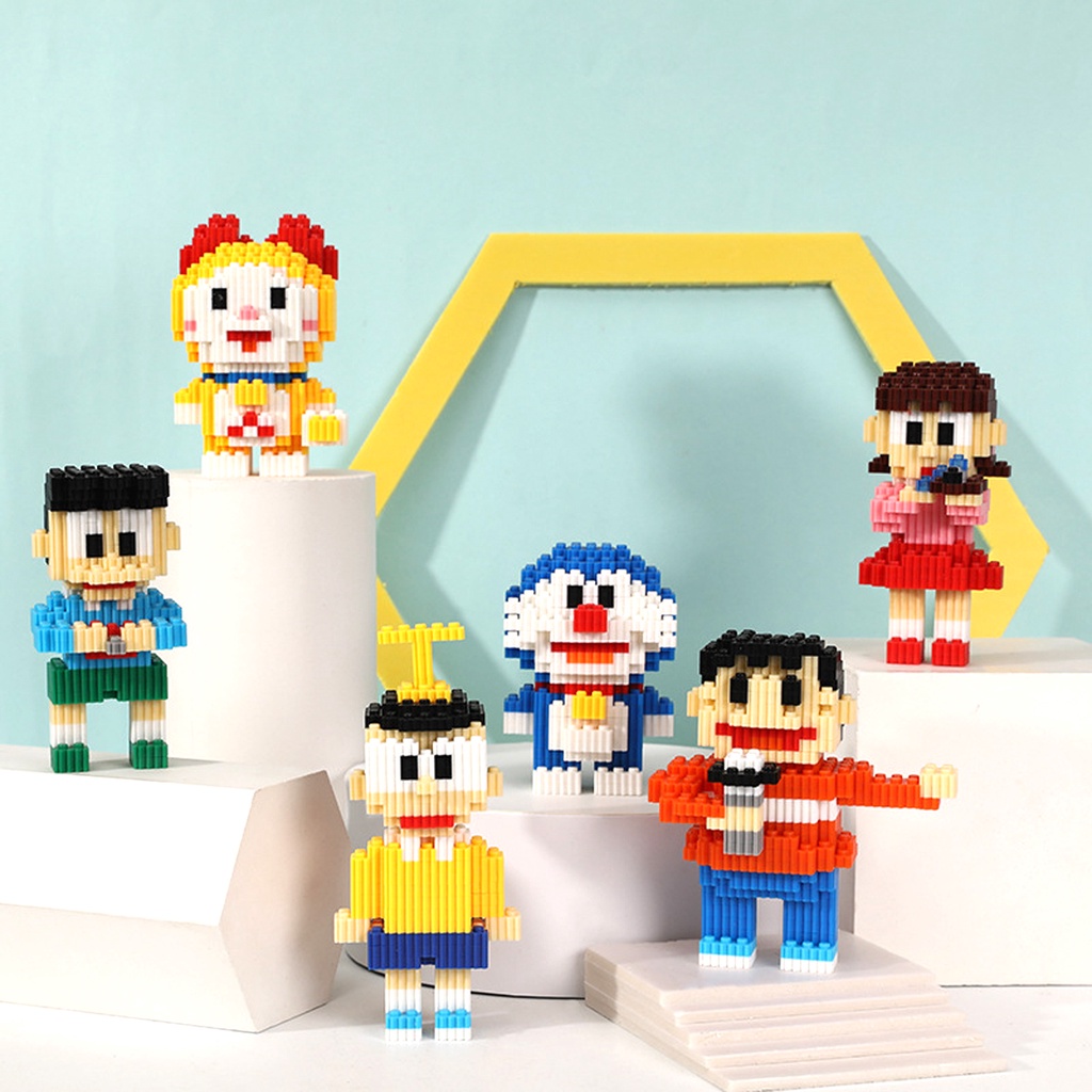 Mô hình lắp ráp doremon nobita xuka doremi 3d mini bộ xếp hình doreamon giá rẻ cho bé trẻ em thông minh Gôn đồ chơi