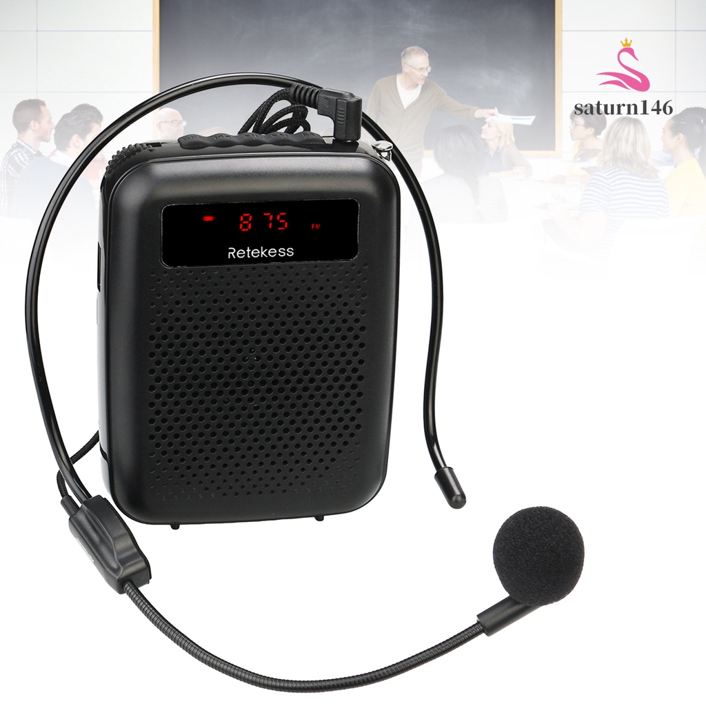 Loa Khuếch Giọng Nói PR16R Mini Bằng ABS Màn Kỹ Thuật Số Đa Năng Giáo Viên