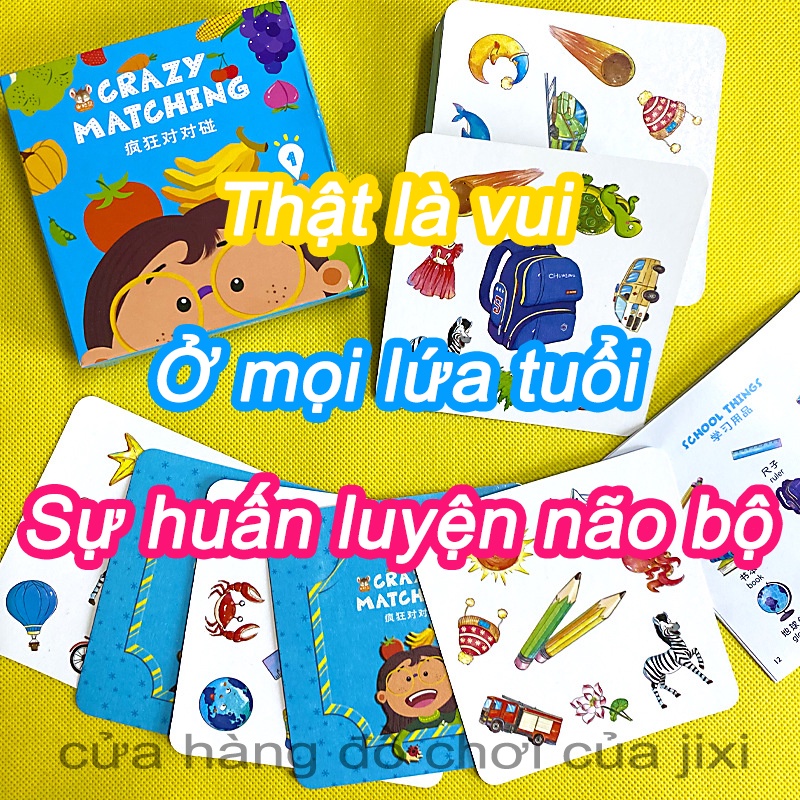 Đồ Chơi Thẻ Bài Trò Chơi Crazy Find Phù Hợp Với Mọi Lứa Tuổi Luyện Tập Trí Não