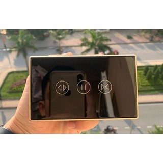 Công tắc cửa cuốn thông minh Tuya Zigbee/ Wifi viền vàng cao cấp 2022