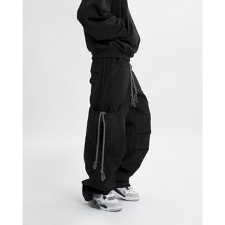 Quần stressmama DRAWSTRING CARGO PANTS - BLACK