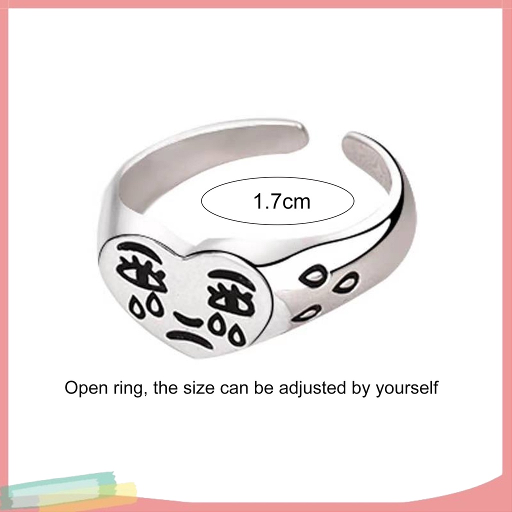 Nhẫn hợp kim hình trái tim đính đá xinh xắn cho nữ