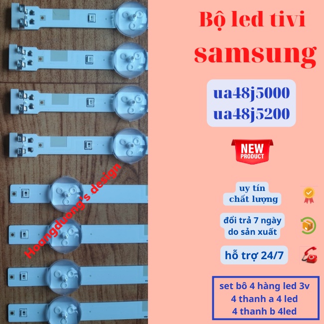 Thanh led tivi samsung ua48j5200,ua48j5000,sét bộ 8 thanh-dthoangduong