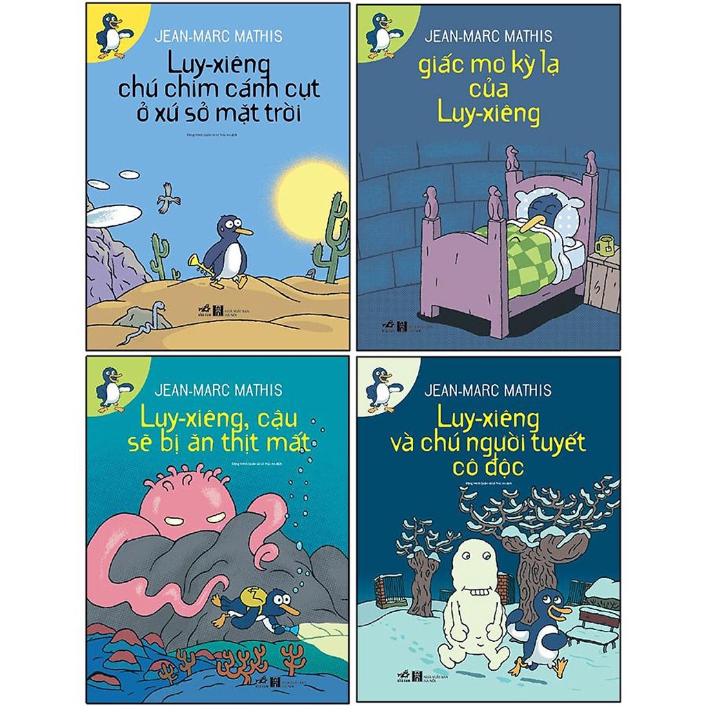 Sách - Chim cánh cụt Luy-xiêng - Bộ 4 cuốn